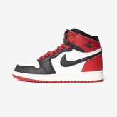 ナイキ NIKE AIR JORDAN 1 RETRO HIGH OG GS BLACK TOE REIMAGINED エアジョーダン レトロ ハイ オージー FD1437 スニーカー ハイカット つま黒 ジュニア キッズ レディース シューズ AJ1