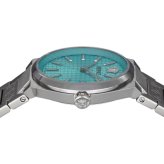 ヴェルサーチェ 腕時計 メンズ レディース ターコイズブルー アイスブルー シルバー 38mm VERSACE V-ORIAL ヴイ オーリア スイス製 ブランド腕時計 おしゃれ プレゼント ギフト 卒業 入学 お祝い