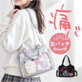 痛バッグ ショルダーバッグ 通販 ミニトートバッグ 推し活バッグ 痛バ 痛ショルダーバッグ 斜めがけバッグ 肩掛けバッグ ショルダーバック トートバック デコバッグ 2way クリアポケット アクスタ 缶バッチ おしゃれ かわいい 通勤 通学 レディース 女子