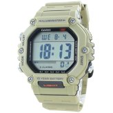 箱なし カシオ 腕時計 メンズ CASIO デジタル カーキ ベージュ 海外モデル 逆輸入 10年電池 100m防水 ストップウォッチ タイマー アラーム LEDライト アウトドア スポーツ 誕生日 父の日 プレゼント ギフト 成人 卒業 入学