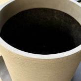 鉢カバー おしゃれ 大型 14号 9号 M S サイズ 植木鉢 KONTON コントン ソンク シリンダー 円柱 丸型 軽量 砂岩調 屋外 室内 高級 北欧 モダン ナチュラル 観葉植物用 シンボルツリー サボテン 多肉植物 特大 玄関 プランター 底穴なし チャコールグレー ウォームグレー