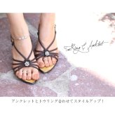 ハワイアンジュエリー アンクレット 花 プルメリア ロープチェーン シルバー925 ロジウムコーティング ジルコニア パーツ アジャスター 彼女 妻 女性 レディース 誕生日 プレゼント ハロウィン 【品番：SAK3398】