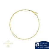 【無料ラッピング】  ヨンドシー 4℃ EAU DOUCE４℃ K10イエローゴールド ブレスレット ホワイト トパーズ ブランド 正規品 新品 ギフト プレゼント 人気 おすすめ 誕生日 記念日 クリスマス 送料無料