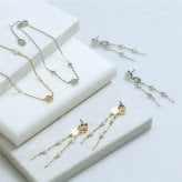 【公式】MARY QUANT マリークヮント ステーションビジュー ネックレス（シルバー）