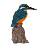 置物 鳥 カワセミ 高さ14.5cm woobia ウービア 野鳥 リアル おしゃれ 玄関 インテリア オブジェ ガーデン 北欧 ナチュラル 翡翠 動物 アニマル 癒し 小鳥 鳥好き 出窓 棚 青い鳥 玄関飾り プレゼント ギフト バードウォッチング