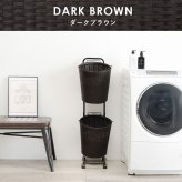 ラック ランドリー 2段 幅36.5cm カゴ 洗濯かご 4個つき 洗濯機 収納 おしゃれ スリム 縦型 洗濯機収納 ランドリー収納 ホワイト グレー 収納棚 洗濯物 洗面所 脱衣所 新生活