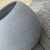 鉢カバー おしゃれ 大型 22号 W66×H53cm 植木鉢 KONTON コントン コブル プランター 四角 キューブ 正方形 ポリストーン FRP 屋外 室内 高級 北欧 モダン ナチュラル 観葉植物用 シンボルツリー サボテン 多肉植物 特大 玄関 底穴なし グレー ベージュ
