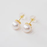 ［pearl618］ 6mm - 6.5mm ホワイトピンク クローバー ピアス あこや真珠