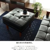 オットマン スツール 1人掛け 足置き 一人掛け 椅子 合皮 レザー コンパクト ヴィンテージ アンティーク ブラック リビング カフェ 北欧 おしゃれ 新生活