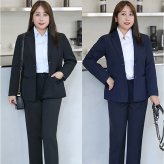 パンツスーツ レディース 大きいサイズ 通販 セットアップ 上下セット 上下 2点セット テーラードジャケット ダブルボタン ロングパンツ ストレッチ ぽっちゃり 体型カバー ゆったり ビジネス 通勤 リクルート 就活 ママスーツ フォーマル セレモニー