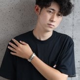 ステンレス 磁気ブレスレット 幅18mm メンズ ワイド 六角形 幾何学デザイン バイカラー ボリューム 太め 存在感 大人 カジュアル きれいめ ストリート モード 男性 手元 アクセサリー ファッション 金属アレルギー対応