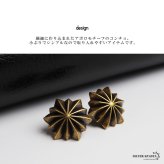 アポロ ビーズ コンチョ 2点セット ゴールド 太陽神 飾りボタン ねじ式 財布 ウォレット スマホケース レザー ハンドメイド カスタム パーツ アンティーク 燻し メンズ 男性