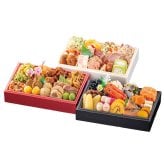 【12月31日お届け】おせち 2027 生おせち 「吉祥」和洋中 三段重 3〜5人前 43品目 新春 和風 洋風 中華 重箱 冷蔵 豪華 予約 料理 お節 特大 新年 初祝い 元旦 海老 帆立 ホタテ 数の子 黒豆 紅白なます 鴨 合鴨 ごま団子 ローストポーク 家庭用 業務用