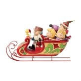 スヌーピー&フレンズ そり 17.5cm クリスマス | ジムショア ピーナッツ グッズ フィギュア 人形 置物 彫刻 Jim Shore 正規輸入品