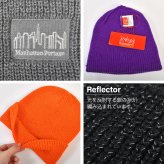 ニット帽 マンハッタンポーテージ Manhattan Portage MP407 レディース メンズ ブランド 帽子 ビーニー ニットキャップ リフレクター 手洗い可 アクリル おしゃれ シンプル ブラック グレー オレンジ パープル 紫 春夏 秋冬 ワッチキャップ カジュアル ストリート 男女兼用