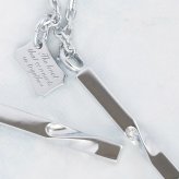 LOVERS SCENE ラバーズシーン メンズ シルバー スティック モチーフ 合わせて ハート モチーフ メッセージプレート ネックレス LSP0085MRM-50 スティック モチーフ かっこいい 誕生日 プレゼント ギフト 記念日 男性 誕生日プレゼント 彼氏 夫  プレゼント 人気 ブランド 秋アクセ 秋ジュエリー ご褒美ジュエリー 彼氏  ネックレス ギフト バースデー ギフト 記念日
