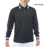 トミーヒルフィガー ゴルフ メンズ 針抜きジャガード 長袖ポロシャツ TOMMY HILFIGER THMA663 2026年秋冬モデル お誕生日祝い お祝い 記念品 お父さん 父の日 彼氏 男性 30代 40代 50代 60代  還暦祝い 敬老の日 人気プレゼント プレゼント