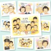 喜寿祝い 贈り物 似顔絵 名入れ プレゼント 手描き ギフト 喜寿 77歳 長寿祝い 長寿 誕生日 大人数 お母さん 家族 お父さん 両親 名入れ 修正無料 下書き確認 そっくり 実績多数 親孝行 宝物 77歳 思い出 長寿祝い 披露宴 傘寿祝い キレイ 感激 色紙 古希祝い 応援 喜ばれる 引っ越し クリスマス 闘病中の方への励まし ホワイトデー 感動 卒寿祝い