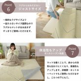 ラグ カーペット クッションマット マット 120×170cm ピタリ すべり止め 下敷き 滑り止め 手洗い 防音マット 防音 防ダニ加工 ホット 対応 床暖房対応 ウレタン入り下敷き 保温性 下 絨毯下 便利 無地 ホワイト オールシーズン