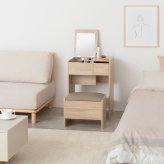 ドレッサー コンパクト 鏡台 ミラー 鏡 一面ドレッサー 木製 メイク台 白 机 化粧台 収納 木製ドレッサー ホワイト ウォールナット ナチュラル おしゃれ 北欧 ミッドセンチュリー レトロ モダン シンプル かわいい