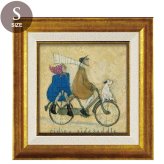 サムトフト サイドサドル ST-04066 Sサイズ アートフレーム 絵画 犬 自転車 人物 風景 ギフト アート おしゃれ 北欧 インテリア お部屋