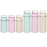 名入れ サーモス 水筒 JOX-480 JOX-360 真空断熱ケータイマグ 480ml 360ml THERMOS 保温 保冷 食洗機対応 ステンレス マグボトル 直飲み ハンドル付き 名前入り プレゼント ギフト おしゃれ ピンク ミント ベージュ 即日出荷 帆前掛け風デザイン