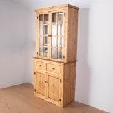 食器棚 FARMER 完成品 無垢材 パイン材 天然木 幅120cm・幅90cm W120xD45xH195cm / W90xD45xH195cm キッチン収納 カップボード 収納家具 ライトブラウン おしゃれ 新生活