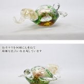 長寿亀 ガラス置物 縁起物・長寿祝い・敬老の日・還暦祝いの贈り物 粋工房
