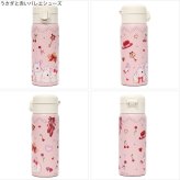 たけいみき 真空2重構造 ステンレス ワンプッシュボトル 350ml 送料無料 233-001 233-002 233-003 miki takei 水筒 うさぎ くま ガーリー 保温 保冷 真空 ボトル 直飲み ワンタッチ かわいい 軽量