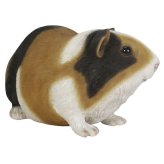 置物 モルモット 茶黒白モルモット 幅23cm woobia ウービア リアル かわいい おしゃれ 玄関 インテリア オブジェ ガーデン テンジクネズミ 動物 アニマル 癒し 棚 北欧 プレゼント ギフト 新築祝い 個性的