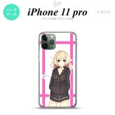 iPhone11Pro iPhone11 Pro スマホケース ハードケース 女の子 B ピンク メンズ レディース nk-i11p-1327