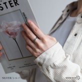 ステンレス メタルリング ストーンリング つやつや 平打ちリング ゴールド シルバー ピンク 指輪 プチプラ 高見え 大人 可愛い きらきら レディース 女性 金属アレルギー対応