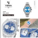 イエマ YEMA ラリーグラフ アルペン カップ シリーズ Rallygraf Alpine Cup Series 腕時計 クロノグラフ メンズ メカクォーツ YMHF1589ALP-GM