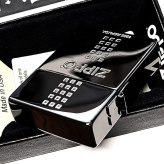 ZIPPO 1935 ジッポ ライター ロゴ ブラックニッケル 黒 角型 外ヒンジ 3バレル エッチング彫刻 銀差し シンプル かっこいい 高級 ギフト メンズ プレゼント