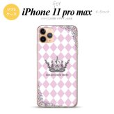 iPhone11ProMax iPhone11pro max スマホケース ソフトケース 王冠 ピンク メンズ レディース nk-i11pm-tp1451
