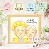 誕生日のお祝いに、似顔絵という形に残る贈り物を。 贈り物 似顔絵 米寿 ギフト 名入れ 手描き プレゼント 誕生日 長寿 お祝い 記念日 祖父母 孫 ご両親 修正無料 下書き確認 名入れ そっくり 喜ばれる かわいい 親孝行 宝物 傘寿 米寿祝い 88歳 オーダーメイド 家族 感謝 イラスト 還暦祝い 百寿祝い 喜寿祝い 節目 カラフル 結婚祝い ハロウィン 闘病中の方への励まし 色紙 卒寿祝い