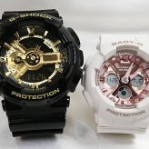 ペアウオッチ gショック恋人たちのGショック ペアウオッチ  G-SHOCK BABY-G  ペア腕時計 カシオ 2本セット  GA-110GB-1AJF BA-130-7A1JF 　夫婦 クリスマス プレゼント 誕生日 御祝い還暦 銀婚式 結婚記念日 婚約 人気  婚約　夫婦 高級 プレゼント おすすめ