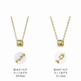 ゴールド ネックレス ハワイアンジュエリー ネックレス チューブ イエローゴールド ネックレス スクロールチューブ Sサイズ 14K K14 K10 10Kあずきチェーン太0.7mm ギフトラッピング可能 BY THE SEA バイザシー メンズ レディース プレゼント ハロウィン 【品番：CG-GP127】