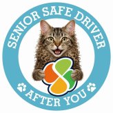 カーサイン 高齢者マーク SENIOR SAFE DRIVER ラパーマ ステッカー シール 直径13cm 肉球 日本製 車