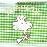 スヌーピー ウッドストック 3ポケットポーチ グリーン チェック SNOOPY