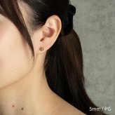 セカンドピアス つけっぱなし 軸太 片耳 丸玉 ボール ホワイトゴールド 3mm・4mm 金属アレルギー サージカル ステンレス サージカル 医療用 シンプル 定番 メンズ レディース 小さめ 【全品1個ずつバラ売り】 プレゼント