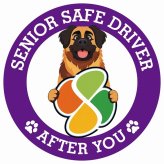 カーサイン 高齢者マーク SENIOR SAFE DRIVER レオンベルガー ステッカー シール 直径13cm 肉球 日本製 車