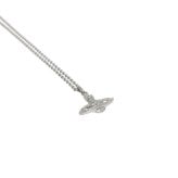 ヴィヴィアンウエストウッド ネックレス Vivienne Westwood MINI BAS RELIEF 63020086-02P763 シルバー アクア