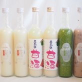 国産米使用ノンアルコール豪華甘酒6本セット 奥飛騨甘酒2本(岐阜) 山崎 一糀(吟醸2本 古代米1本 抹茶1本)(愛知)　計500ml×6本