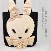 トートバッグ レディース 大きめ うさぎ リリラパン 手提げ 大人可愛い
