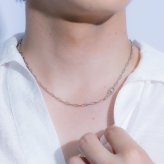 アイダ ネックレス ラボグロウンダイヤモンド ステンレス ダイヤ ダイヤモンド シルバーカラー お揃い シンプル