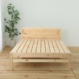 ベッド 寝具 すのこ 日本製 天然 ひのき 繊細すのこ 宮付きタイプ 組立式 シングル セミダブル ダブル S SD D 国産 高さ調整 コンセント 防ダニ 抗菌 防虫 防カビ 効果 湿気 シンプル 布団 リラックス効果 フレーム マットレス付き