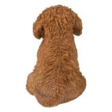 置物 woobia ウービア 犬 ビション お座りビションフリーゼ ブラウン 幅15cm 茶 テディベアカット リアル 本物そっくり イギリス生まれ 職人手彩色 縁起物 戌年 玄関 インテリア 新築祝い 引っ越し祝い 開店祝い 出産祝い 誕生日 お祝い ギフト プレゼント 犬好き