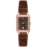 フォッシル FOSSIL 腕時計 レディース RAQUEL デイト アナログ ブラウン レザーウォッチ ES5503【2026 新作】