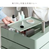 マルチワゴン Pluna(プルーナ)サイドワゴン キャスター トローリー ワゴン リビングワゴン キッチンワゴン 収納 サイドラック ダイニングワゴン 韓国風 ベビーワゴン コスメ収納 ネイルワゴン トロリー くすみカラー 幅32×奥行き42×高さ72 新生活